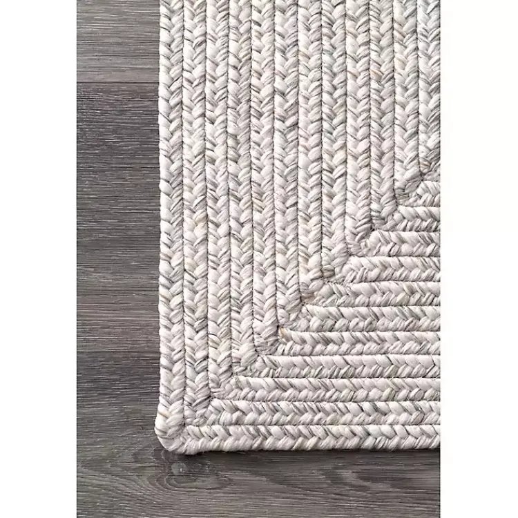 Outdoor Rugs-Kirklands Home Braided Leah Indoor/Outdoor Area Rug, 3x5 Ivory