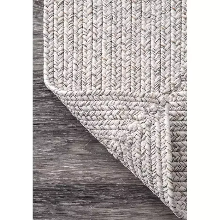 Outdoor Rugs-Kirklands Home Braided Leah Indoor/Outdoor Area Rug, 3x5 Ivory
