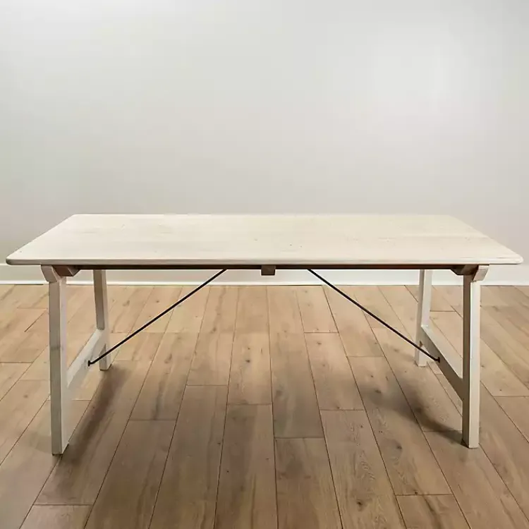 Dining Tables-Kirklands Home Reclaimed Wood Valetta Dining Table Tan