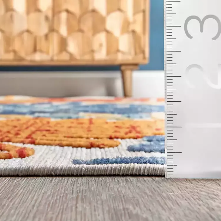 Outdoor Rugs-Kirklands Home color Burst Indoor/Outdoor Area Rug, 8x10 Multi