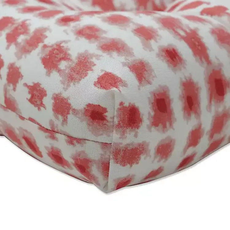 Outdoor Cushions & Pillows-Kirklands Home Coral Dotted Settee Cushion