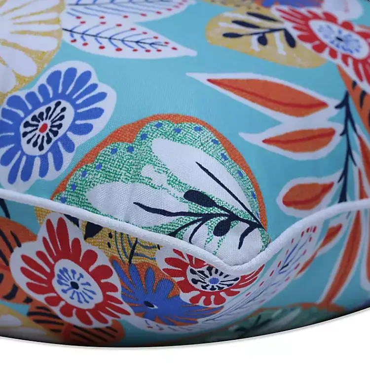 Outdoor Cushions & Pillows-Kirklands Home Mary Floral Outdoor Throw Pillows, Set of 2 Multi