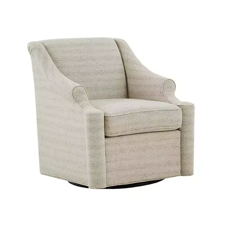 Accent Chairs-Kirklands Home Benton Swivel Glider Accent Chair Tan