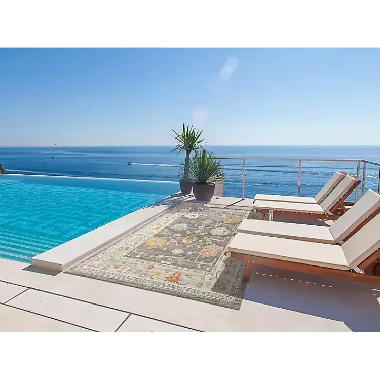 Area Rugs-Kirklands Home Taupe Bohemian Area Rug, 7x9 Brown