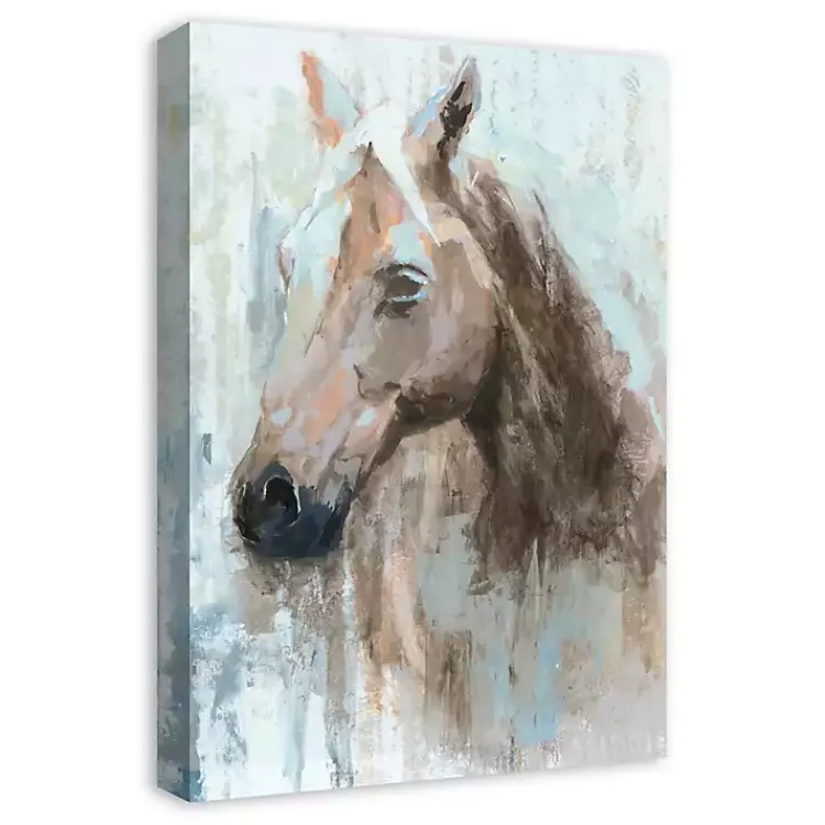 Canvas Art-Kirklands Home Abstract Horse Canvas Art Print Blue