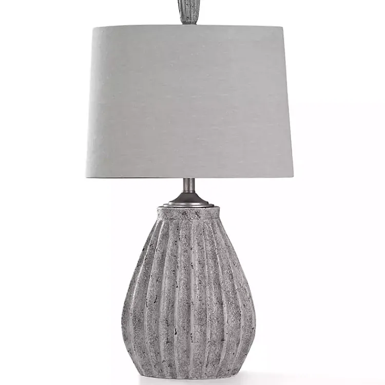 Table Lamps-Kirklands Home Arther Aged Stone Table Lamp Tan