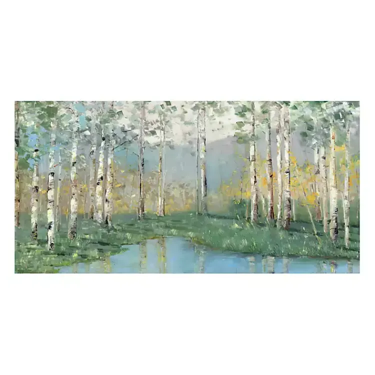 Canvas Art-Kirklands Home Birch River Giclee Canvas Art Print