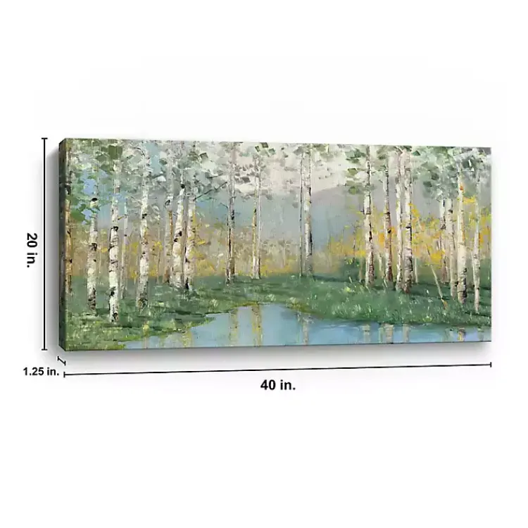 Canvas Art-Kirklands Home Birch River Giclee Canvas Art Print