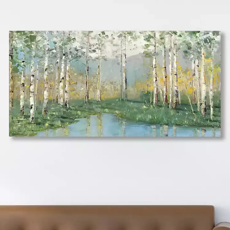 Canvas Art-Kirklands Home Birch River Giclee Canvas Art Print