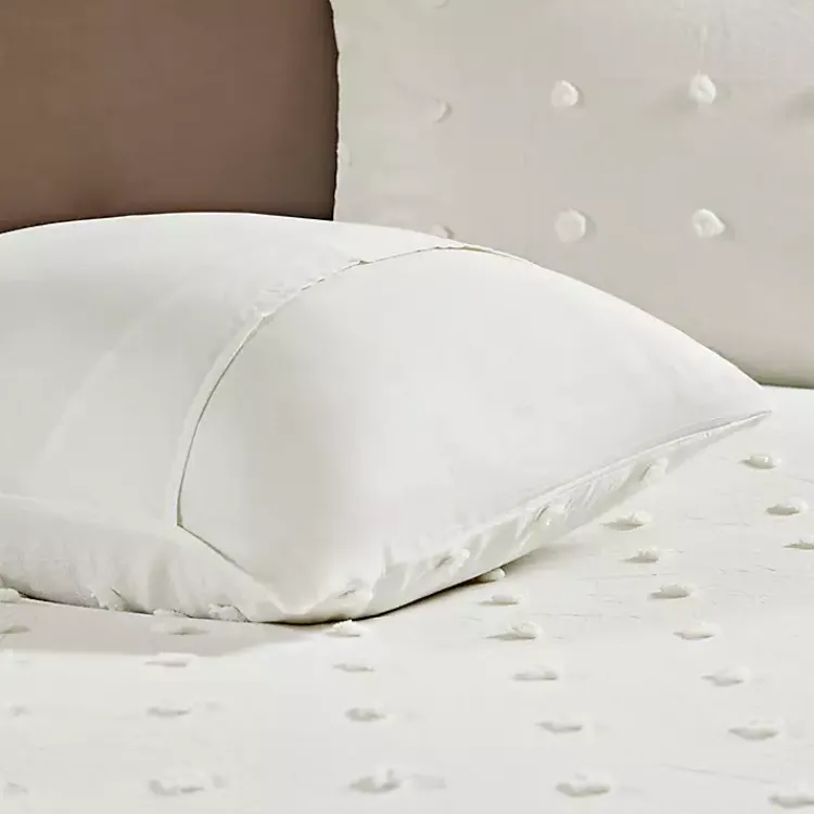 Duvets-Kirklands Home Tufted Cotton 7-pc. Full/Queen Duvet Set Ivory