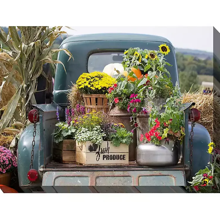 Outdoor Wall Decor-Kirklands Home Fresh Produce Outdoor Canvas Art Print Multi