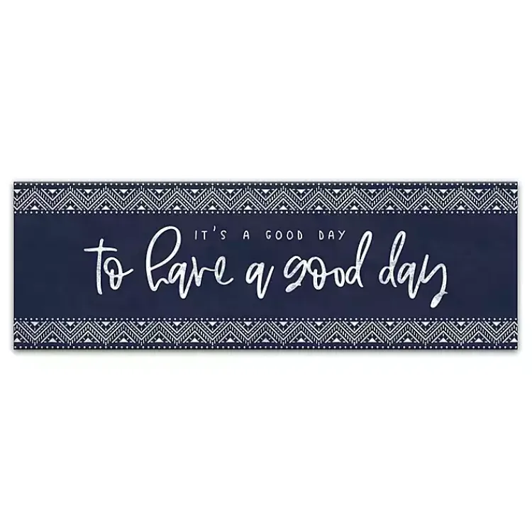 Canvas Art-Kirklands Home Navy and White Good Day Canvas Art Print