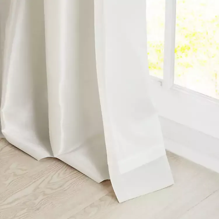 Curtains & Drapes-Kirklands Home Twist Top Curtain Panel, 120 in. White