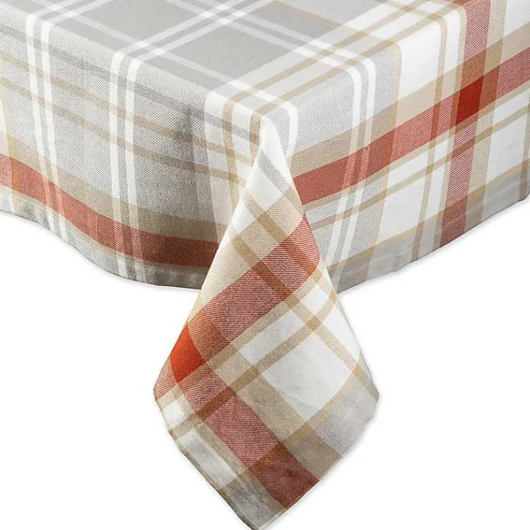 Table Linens-Kirklands Home Picnic Plaid Cotton Tablecloth, 120 in. Multi
