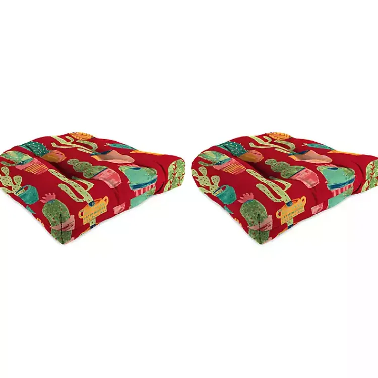 Outdoor Cushions & Pillows-Kirklands Home Cetera Sunrise 2-pc. Outdoor Wicker Chair Cushions