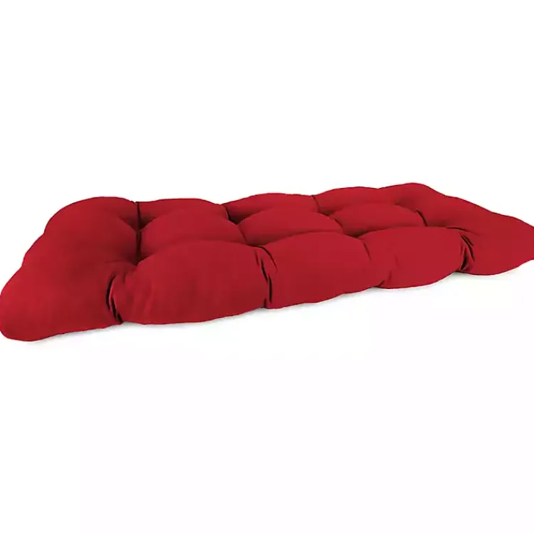 Outdoor Cushions & Pillows-Kirklands Home Veranda Outdoor Settee Cushion Red
