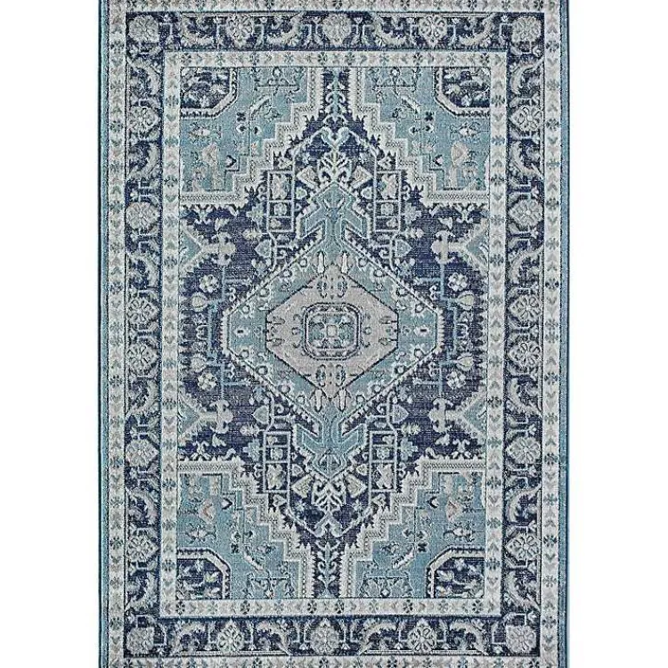 Area Rugs-Kirklands Home Rieda Midnight Blue Area Rug, 5x7