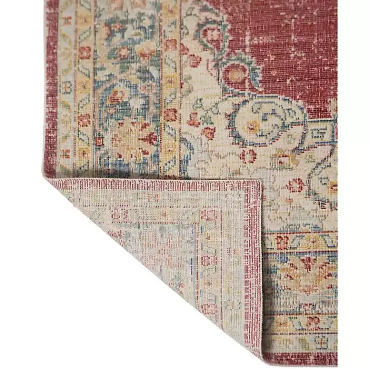 Area Rugs-Kirklands Home Vintage Medallion Area Rug, 7x10 Red