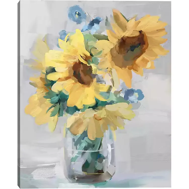 Canvas Art-Kirklands Home Petite Fleurs Sunflower II Canvas Art Print, 16x20