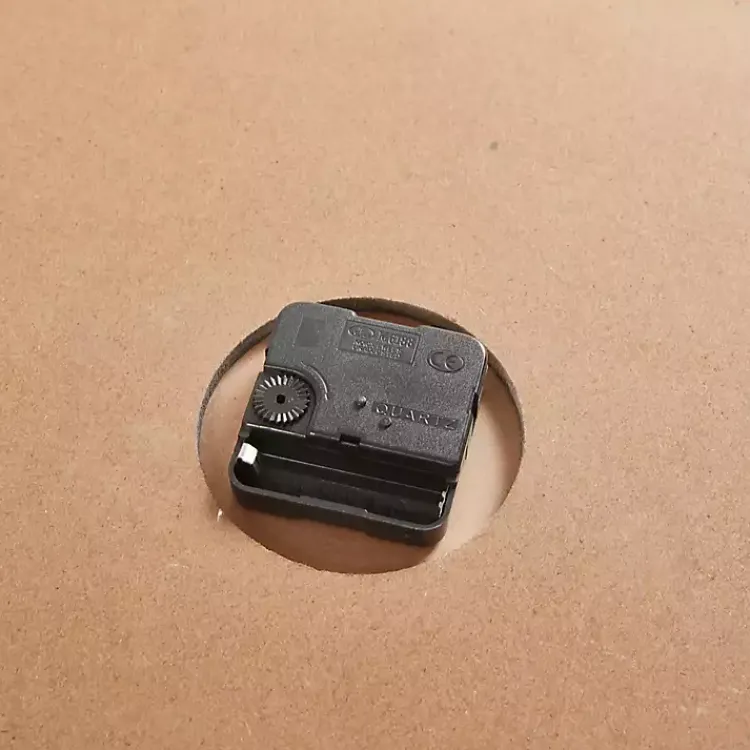 Clocks-Kirklands Home Round Gray and Natural Wooden Wall Clock