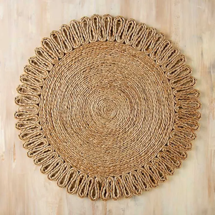 Table Linens-Kirklands Home Natural Woven Jute Placemat Tan