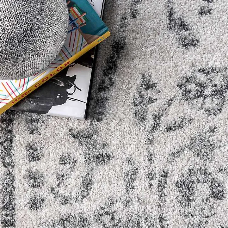 Area Rugs-Kirklands Home Gray Vintage Distressed Area Rug, 12x18