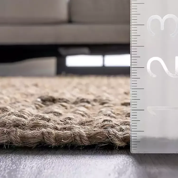 Area Rugs-Kirklands Home Hand Woven Looped Natural Jute Area Rug, 9x12 Tan