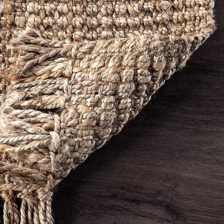 Area Rugs-Kirklands Home Hand Woven Looped Natural Jute Area Rug, 9x12 Tan