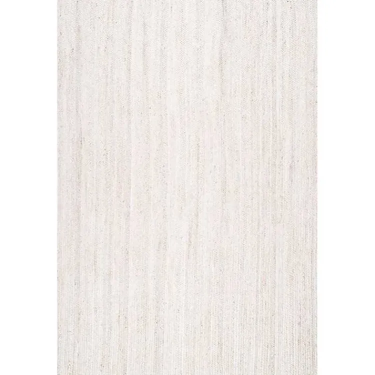 Area Rugs-Kirklands Home Hand Woven Rigo Jute Area Rug, 9x12 Ivory