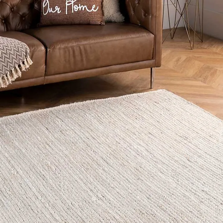 Area Rugs-Kirklands Home Hand Woven Rigo Jute Area Rug, 9x12 Ivory