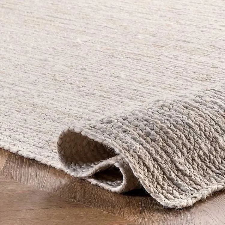 Area Rugs-Kirklands Home Hand Woven Rigo Jute Area Rug, 9x12 Ivory