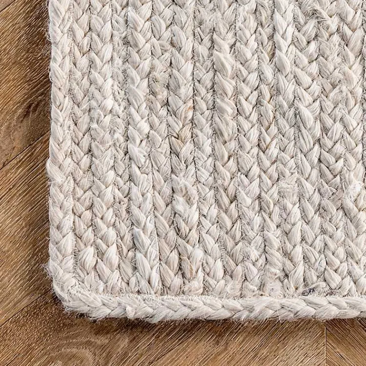 Area Rugs-Kirklands Home Hand Woven Rigo Jute Area Rug, 9x12 Ivory