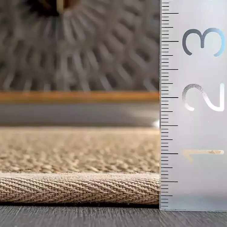 Area Rugs-Kirklands Home Checker Weave Seagrass Area Rug, 5x8 Tan