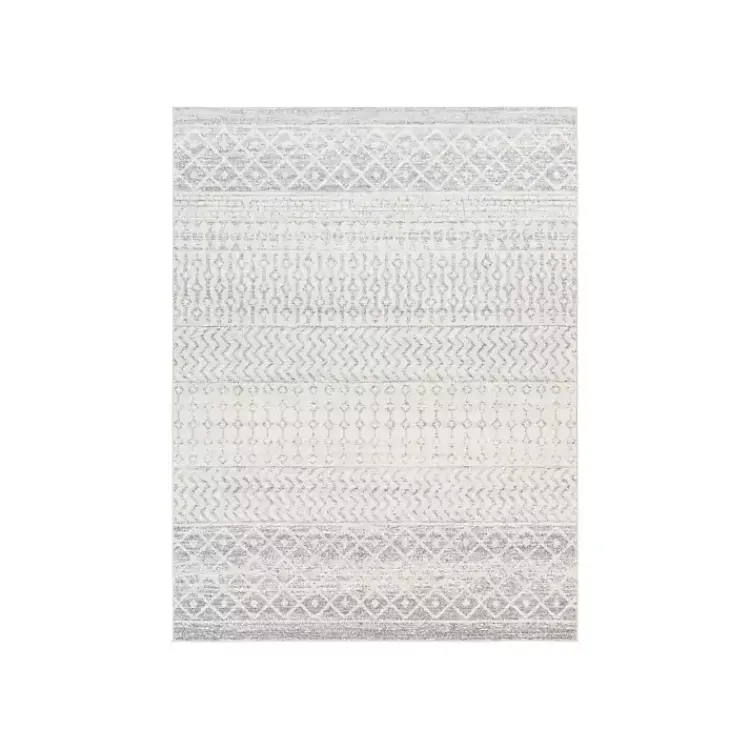 Area Rugs-Kirklands Home Gray Global Pattern Area Rug, 7x10