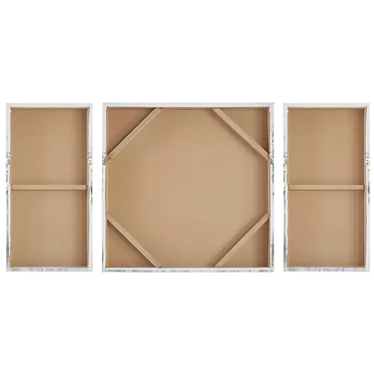 Canvas Art-Kirklands Home Blue and Gold Trees Canvas Art Prints, Set of 3