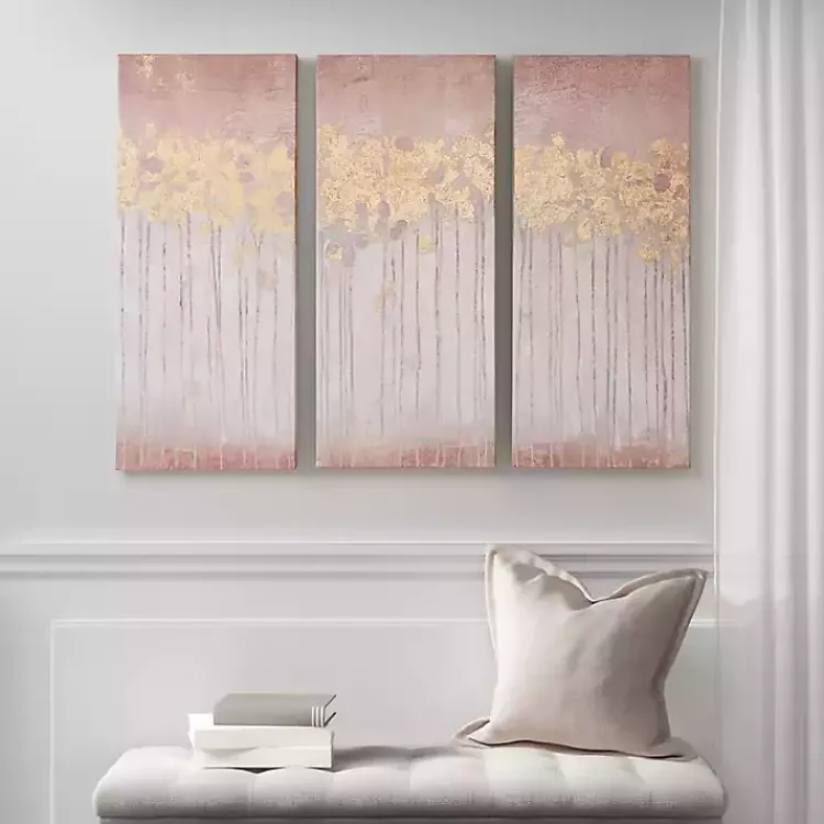 Canvas Art-Kirklands Home Twilight Forest Canvas Art Prints, Set of 3