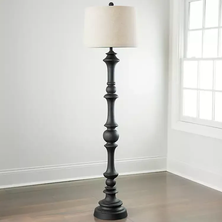 Floor Lamps-Kirklands Home Savannah Floor Lamp Black