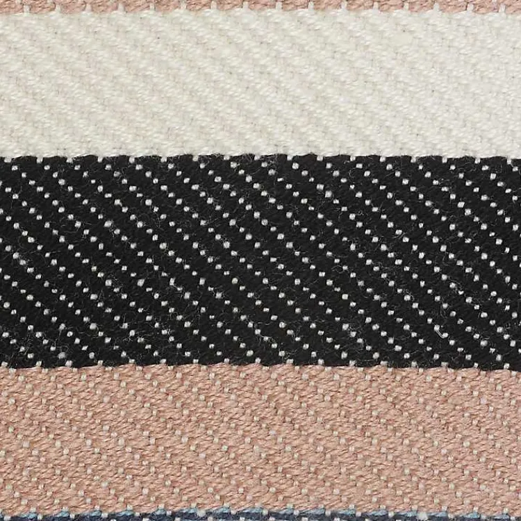 Outdoor Cushions & Pillows-Kirklands Home Neutral Striped Outdoor Pillow