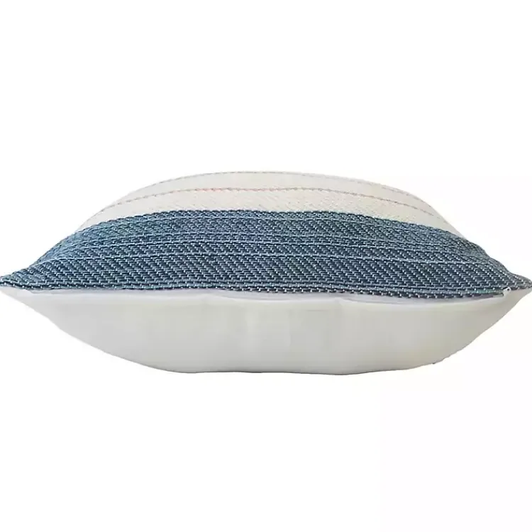 Outdoor Cushions & Pillows-Kirklands Home Neutral Striped Outdoor Pillow