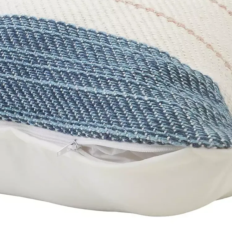 Outdoor Cushions & Pillows-Kirklands Home Neutral Striped Outdoor Pillow