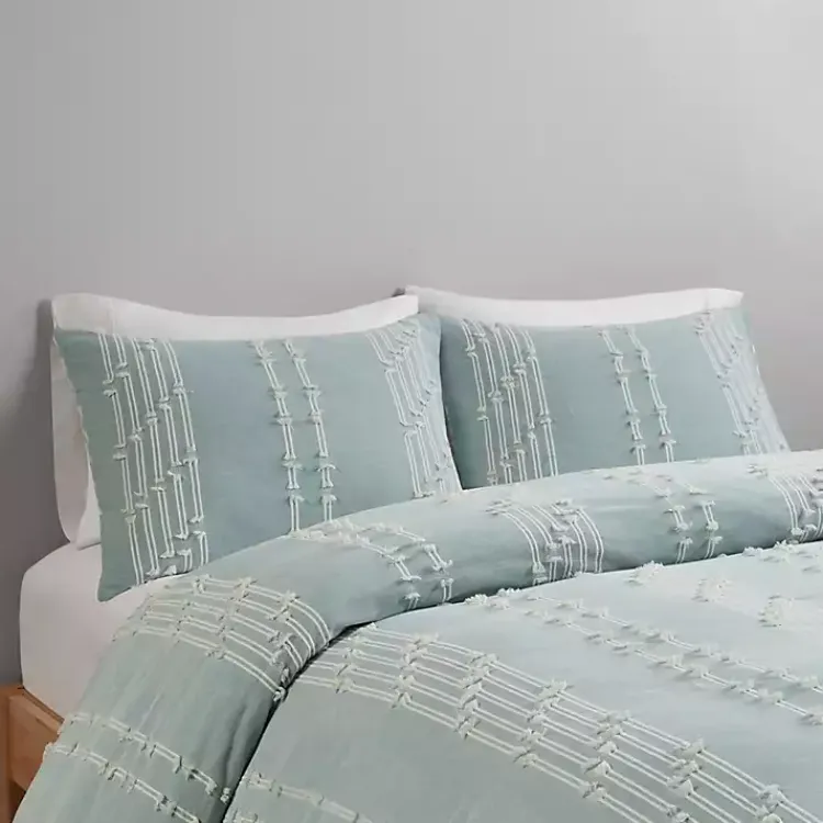 Comforters-Kirklands Home Stripe Diamond California King Comforter Set Green