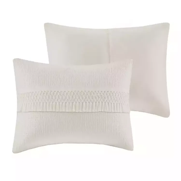 Comforters-Kirklands Home Tassels California King 3-pc. Comforter Set White