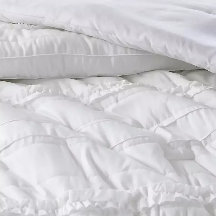 Comforters-Kirklands Home White Quilted California King 5-pc. Comforter Set