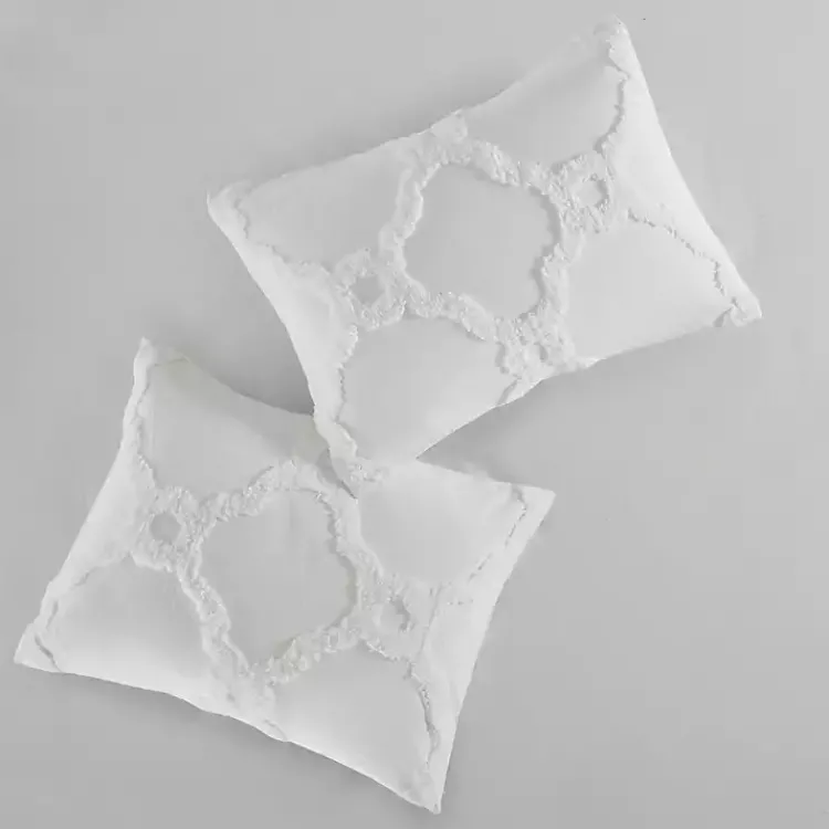 Comforters-Kirklands Home Geometric Full/Queen 3-pc. Comforter Set White