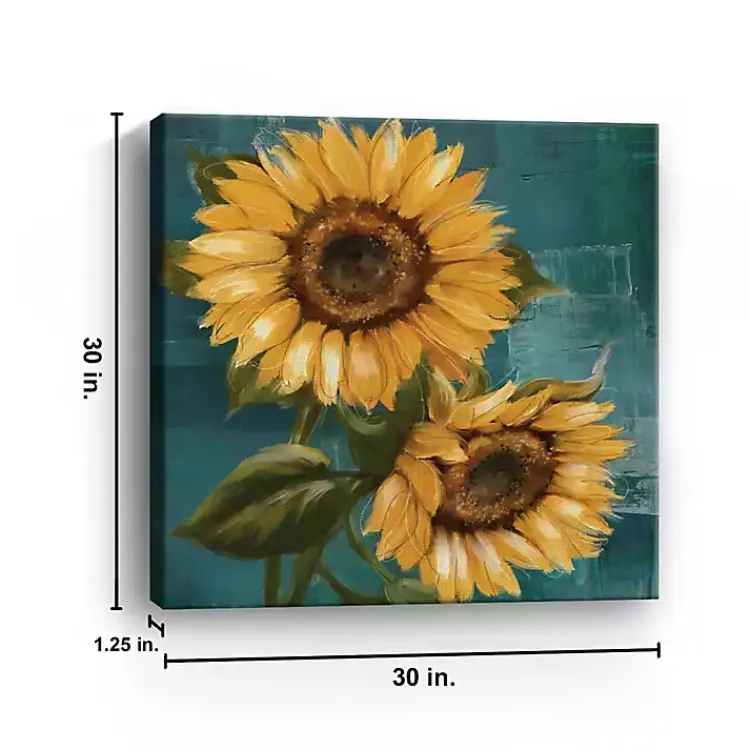 Canvas Art-Kirklands Home Bold Sunflowers Canvas Art Print, 30x30 in.