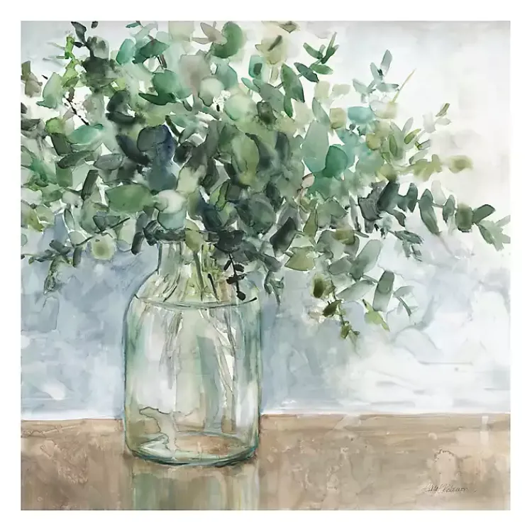 Canvas Art-Kirklands Home Eucalyptus Bouquet Giclee Canvas Print, 30x30 in.