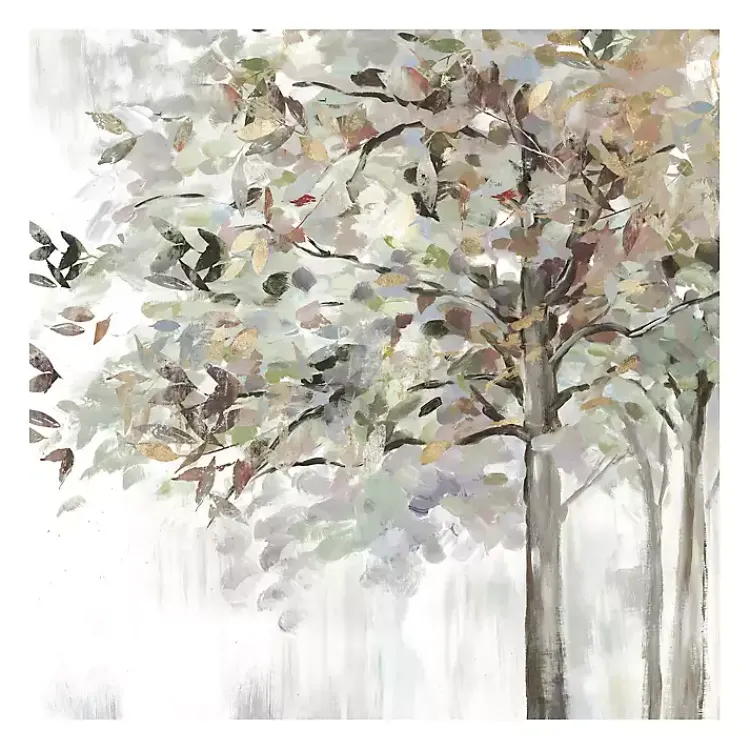 Canvas Art-Kirklands Home Autumn Leaves Neutral Giclee Canvas Art, 30x30 in.