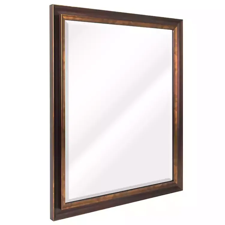 Decorative Mirrors-Kirklands Home Oil Rubbed Bronze Beveled Framed Wall Mirror
