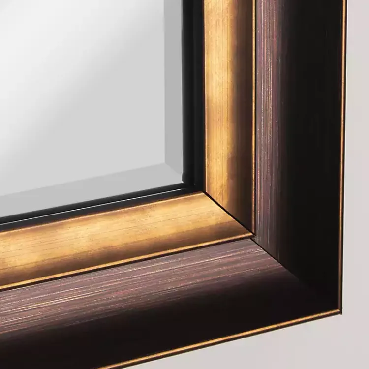 Decorative Mirrors-Kirklands Home Oil Rubbed Bronze Beveled Framed Wall Mirror