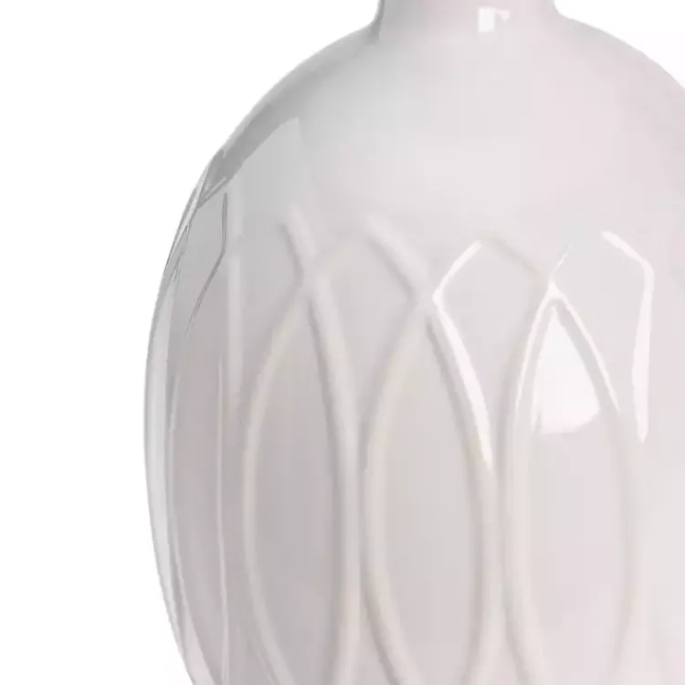 Table Lamps-Kirklands Home Raised Geometric Table Lamp White